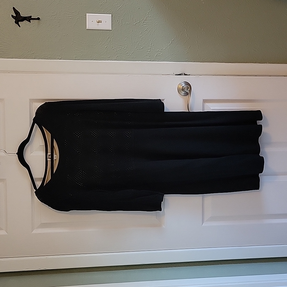Elegant Anne Klein black sweater dress size XL